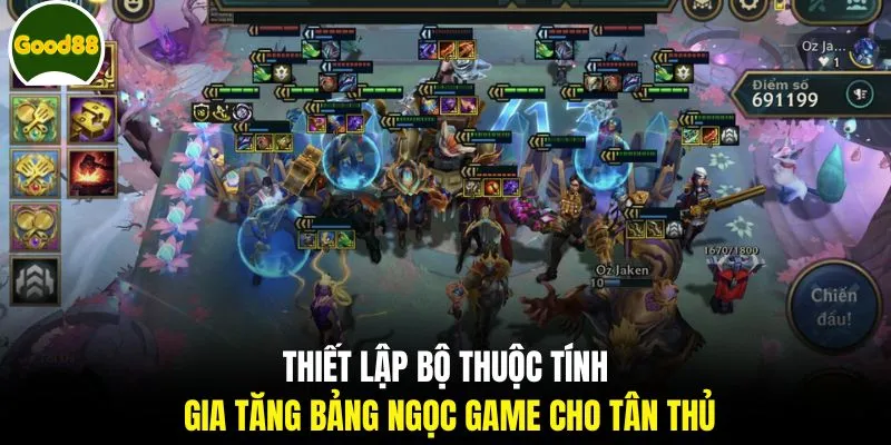 Thiết lập bộ thuộc tính gia tăng bảng ngọc game cho tân thủ